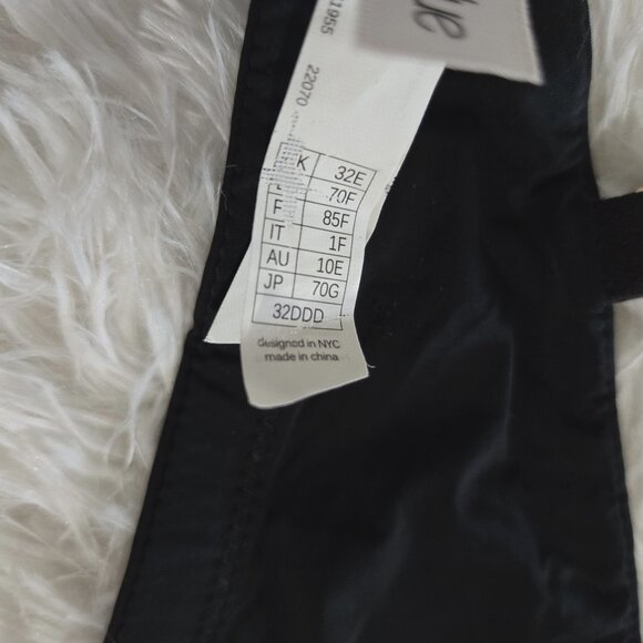 Skarlett Blue unlined black lace underwire bra NWT 32DDD 32F - Picture 2 of 8